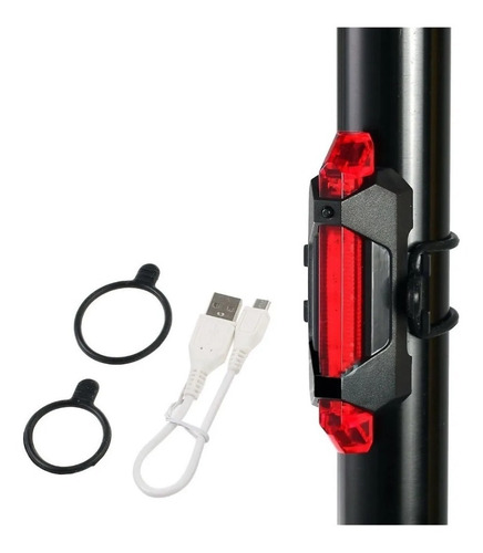 Luz Led Bicicleta Recargable Usb Colores Alta Potencia