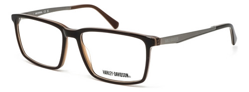 Lentes De Vista Transparente Harley Davidson Hd0995050 Color Marrón Talla M
