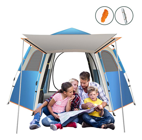 Tienda Casa De Campaña Camping 4 Personas Acampar 240*210cm