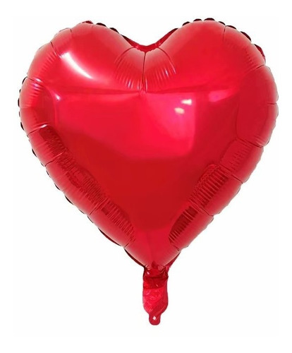 Globos Con Gas Helio De Aluminio Forma Corazón De 18