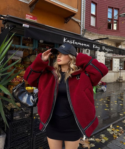Campera Yd Mujer Piel Sintética Ultra Liviana