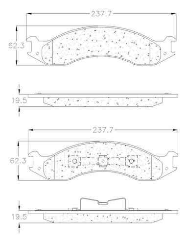 Balatas Dels Para Ford E-350 Econoline Club Wagon 1994 Grc