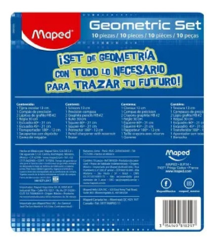 Kit Escolar Maped 10 Pzas