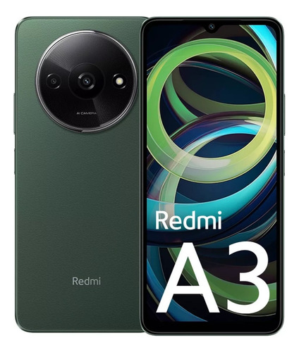 Celular Xiaomi Redmi A3 64/3gb Verde Desbloqueado Dual Sim