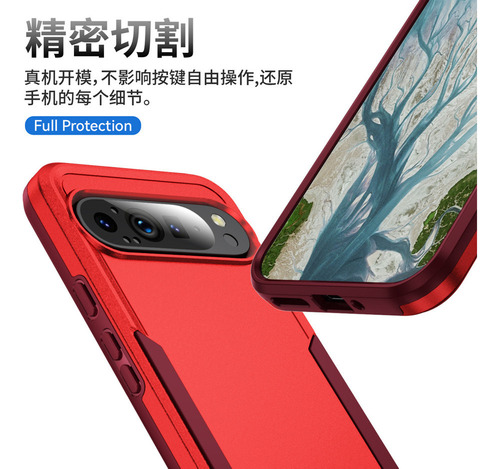 Para Funda Para Google Pixel 8a/9pro 2 En 1 Resistente A