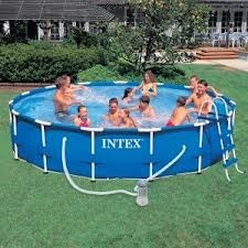 Piscina Portatil Intex De 588 X1.22 Con Bomba , Gradas,$750