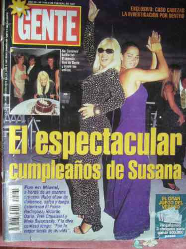 Susana Gimenez Spinetta Soriano Patricia Sosa Revista Gente