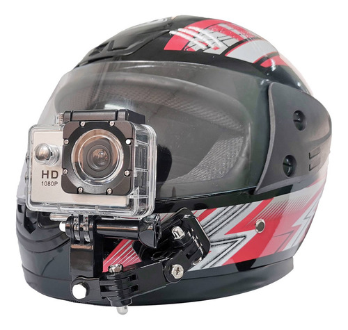Brazo Adhesivo Curvo Con Soporte Para Barbilla Para Gopro H