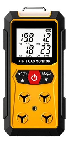 Detector De Fugas 4 En 1 H2s, Ex, O2, Co For Seguridad Hogar