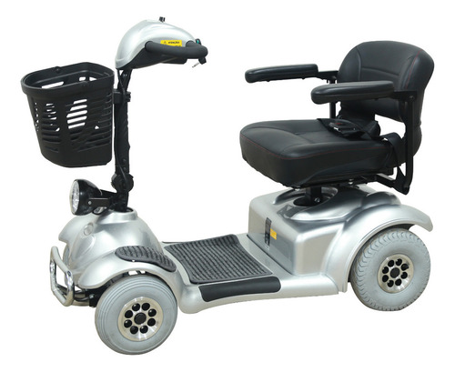 Cadeira De Rodas Elétrica Mirage Rx Com Ré Prata Freedom Cor Prateado