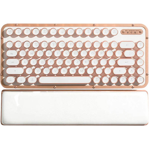 Teclado Retro Azio Mecanico Luminoso Bluetooth + Reposamanos