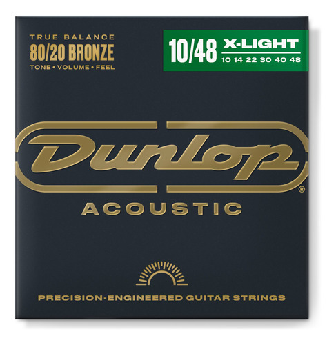 Cuerdas Jim Dunlop 80/20 Bronze Para Guitarra Acustica