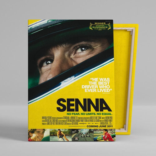 Cuadro Senna Formula 1 Canvas Con Bastidor 60x40 Cm Cine