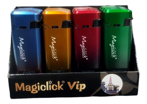 Imagen 1 de 4 de Encendedor Catalitico Recargable Magiclick Vip Colores