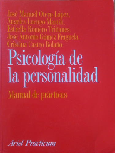 Psicología De La Personalidad, Manual De Prácticas - López