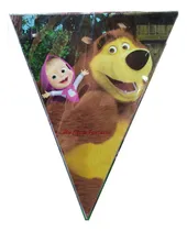 Comprar Princesa Masha Y Oso Set 30 Banderines Para 12mts Decoracion