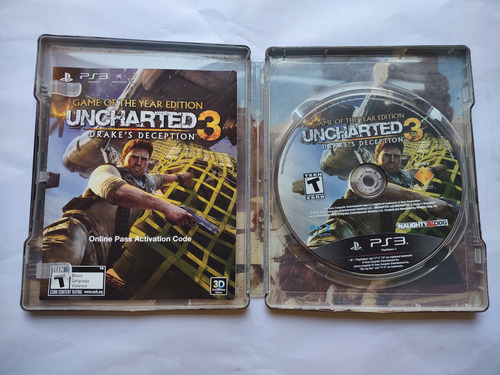 Uncharted 3 Edición Especial Ps3 Playstation 3 (Usado)