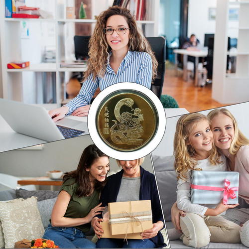 Moneda Del Año Nuevo Lunar Moneda De La Suerte Moneda Conmem