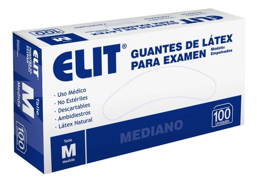 Guantes Latex Descartables Para Examen Caja X 100 Unidades