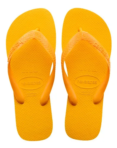 Chinelo Havaianas amarelo - vista superior