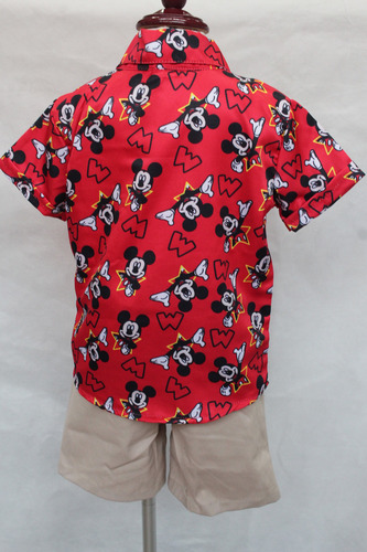 Conjunto Mickey Niño Traje Mickey Disfraz Plim Plim 1 Años