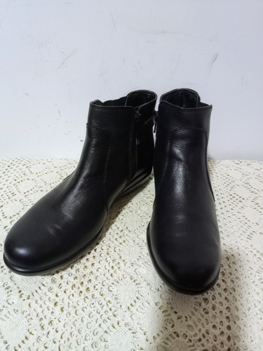 California Botas Cortas Botinetas Cuero Un Uso Hermosas T 36