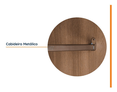 Guarda Roupa Modulado De Canto Com Espelho 6 Portas 3 Peças
