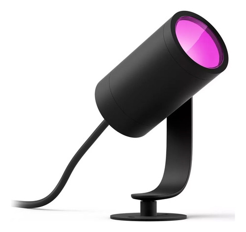 Foco Philips Lily Hue 1x8w 24v Para Exterior Negro