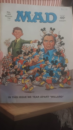 Revista Mad No.149 En Ingles Año-1972 Mickey Mouse Disney