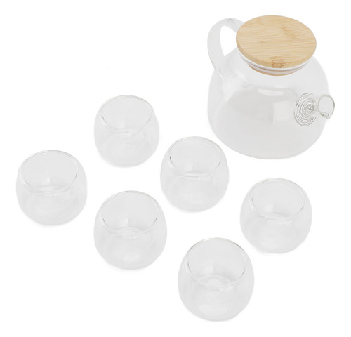 Juego De Teteras De Vidrio De 500 Ml, 6 Tazas