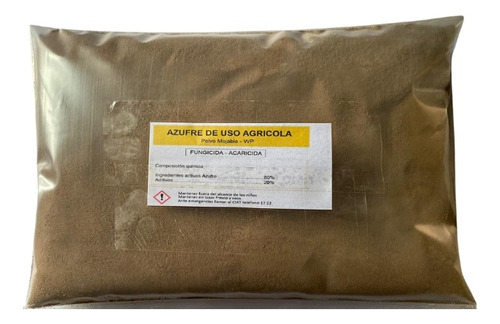 Azufre Mojable Fungicida Y Acaricida Alta Afectividad X 25kg