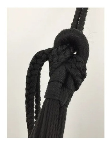 De Lujo Extensiones Negras Para Hamaca, Con Guarda Cabo