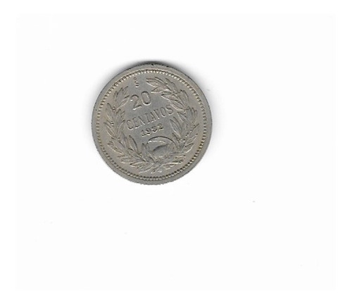 Ltc324. 20 Centavos De Chile De 1932. Excelente Estado.