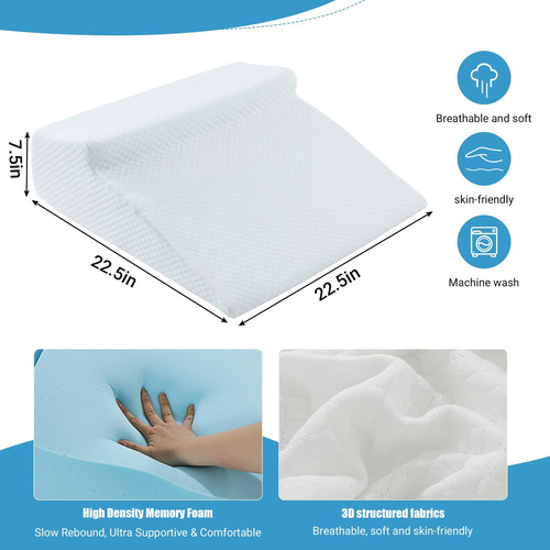 Hombys Almohada De Cuña De Espuma Viscoelástica Para Dormir