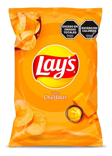 Papas Fritas Lays Sabor Cheddar X 77 Gr 