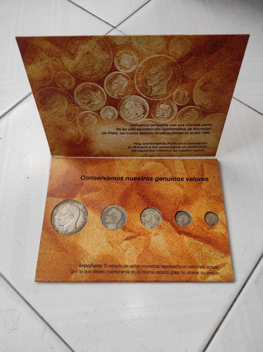 Imagen 3 de 3 de Colección Unibanca De Monedas De Plata Venezolanas