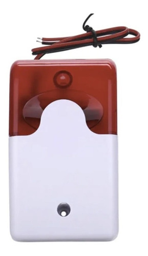 Sirena Estroboscópica Cableada Alarma 9v - 12v 110db
