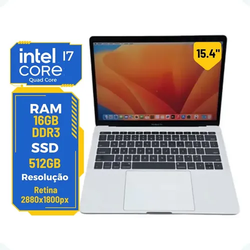 Apple Macbook Pro 15.4 A1707 I7 Quad Core 16gb 512gb