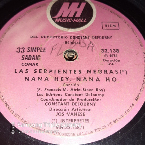 Simple Las Serpientes Negras Music Hall C20