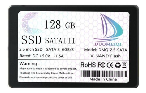 Disco Sólido Ssd Interno Duomeiqi Sata 128gb Para Laptop Pc Color Negro