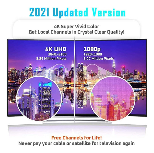 2022 Upgraded Tv Antenna Amplified Hd Digital Indoor Hdtv An