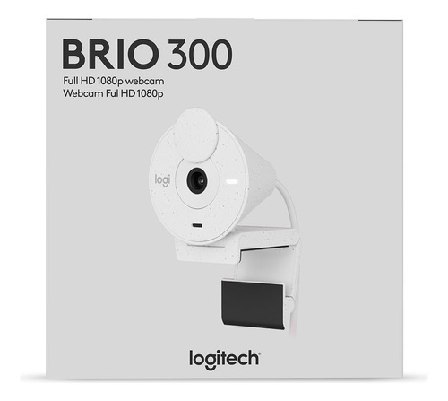 Camara Logitech Brio 300 Fhd 1080p Usb-c White