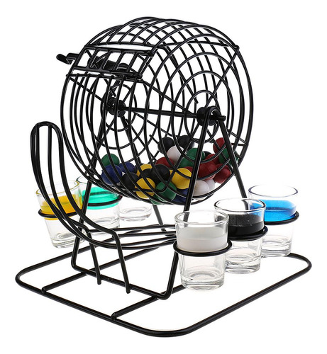Mini Bingo Machine Set De Juegos Para Beber Funny Pub Hogar