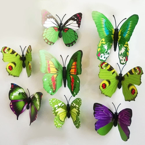 Yc 72 Piezas Hermosas Calcomanías Pared Mariposa 3d
