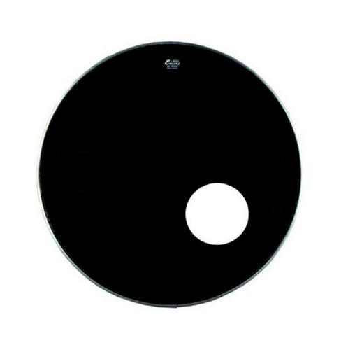 Imagen 1 de 3 de Parche Encore Ebony Sound Hole Resonate De 20'' Para Bombo
