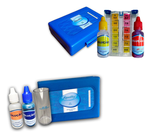Kit Teste Para Medir Ph Cloro + Teste Alcalinidade Promoção