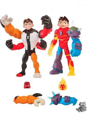 Ben 10 2 Pack - Omni Glitch, Piezas Para Mezclar Y Combinar