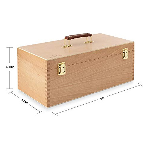 Caja De Almacenamiento De De Arte De Madera Grande Ca...