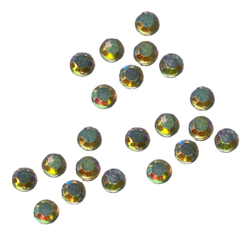 Imagen 3 de 4 de Strass De Cristal Chatos X 100 Unid Color Tornasol