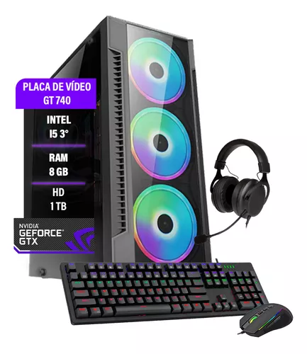 Pc Computador Gamer Completo I3 8gb Hd 1tb Placa